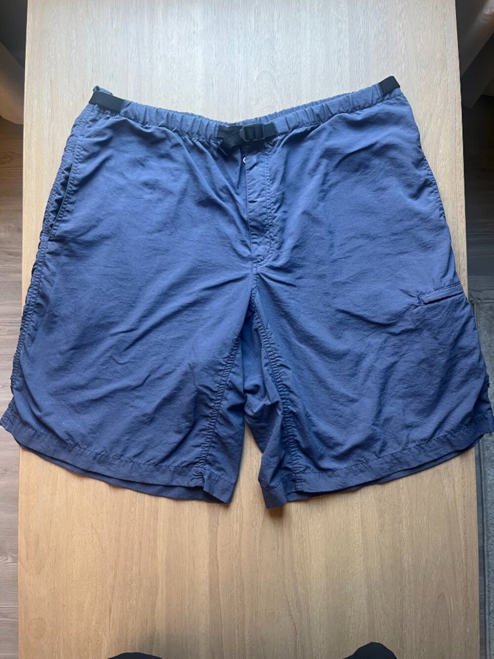 Patagonia Men's Blue Belted Trail Hiking Shorts Large Corpcore